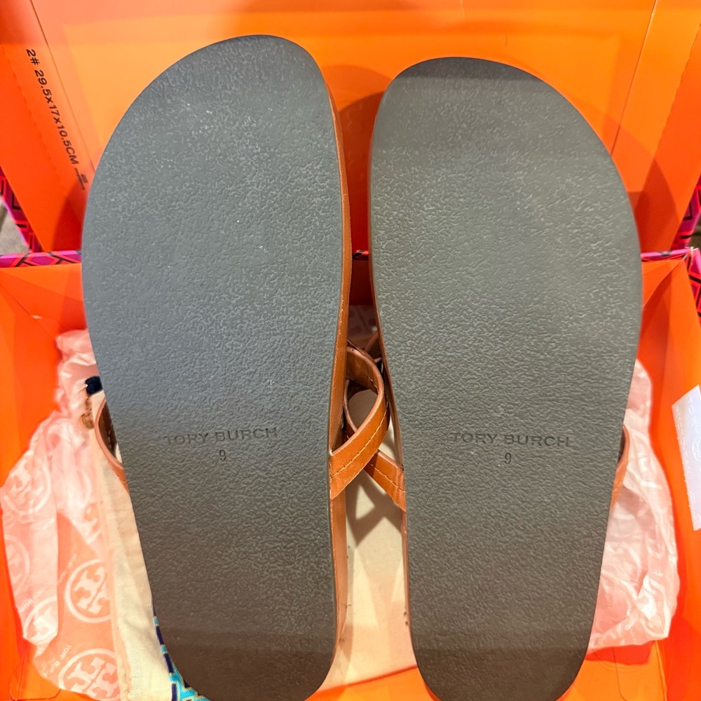 Tory Burch Miller Cloud Sandal, Aged Camello - Picture 9 of 9